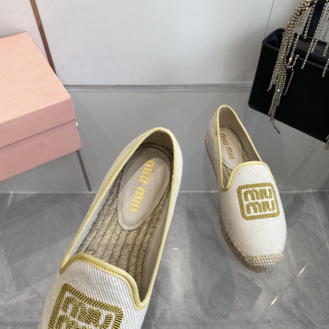 Miu Miu Cotton Drill Espadrilles - EUR FASHION