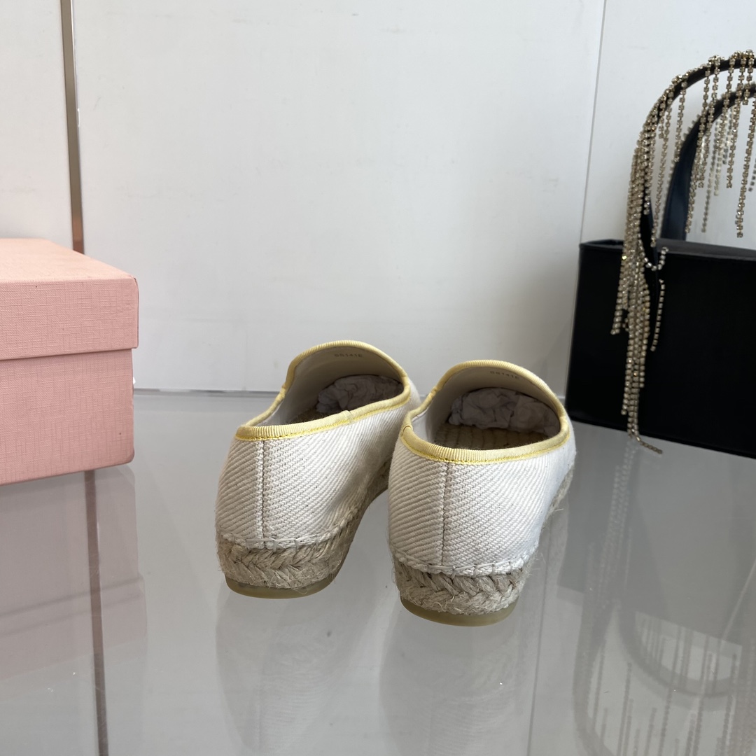 Miu Miu Cotton Drill Espadrilles - EUR FASHION