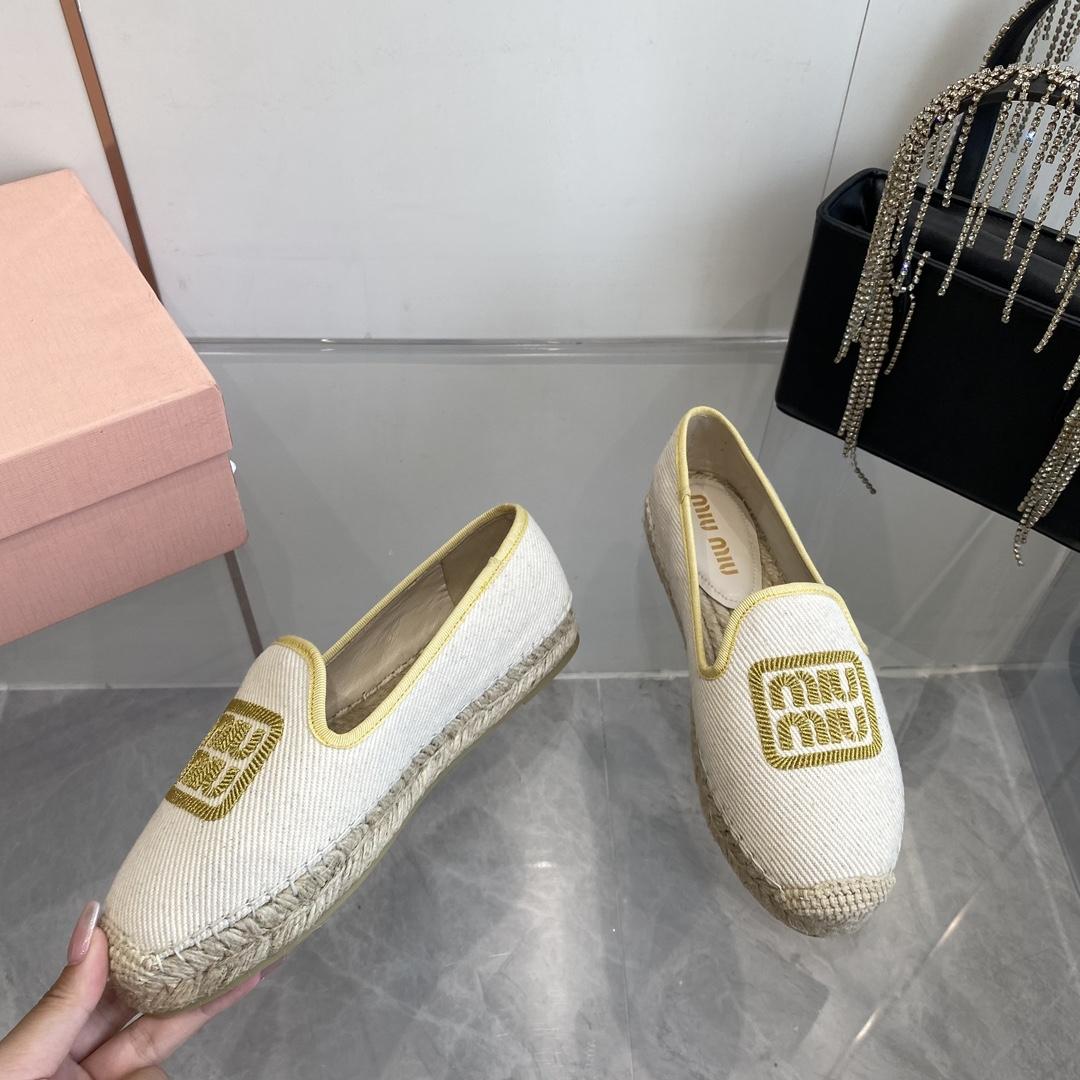 Miu Miu Cotton Drill Espadrilles - EUR FASHION