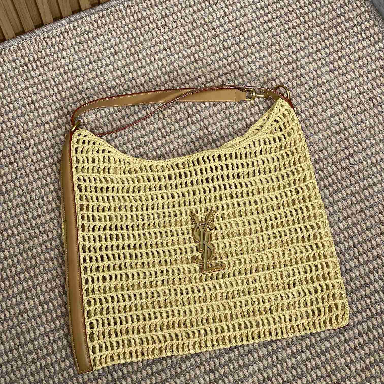 Saint Laurent Oxalis Bag In Raffia Macrame - EUR FASHION