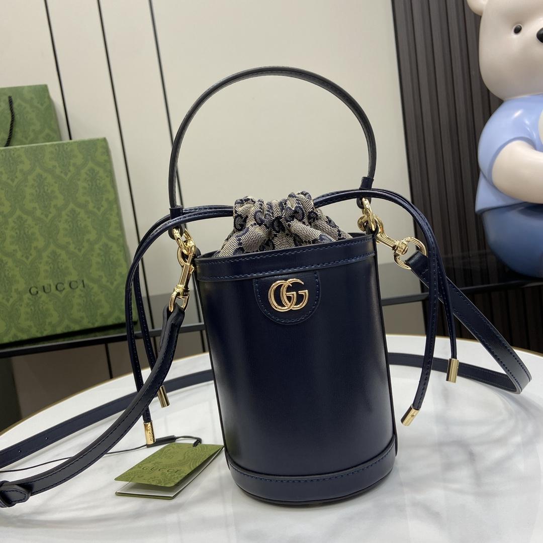 Gucci Ophidia Mini Bucket Bag  (11.5x23x8cm) - EUR FASHION