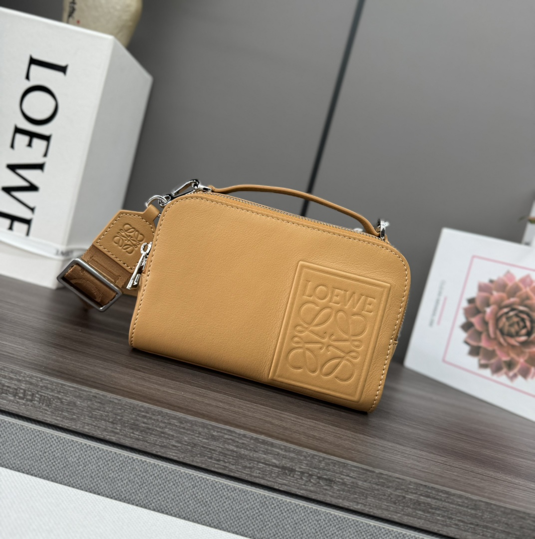 Loewe Mini Camera Crossbody Bag In Satin Calfskin - EUR FASHION