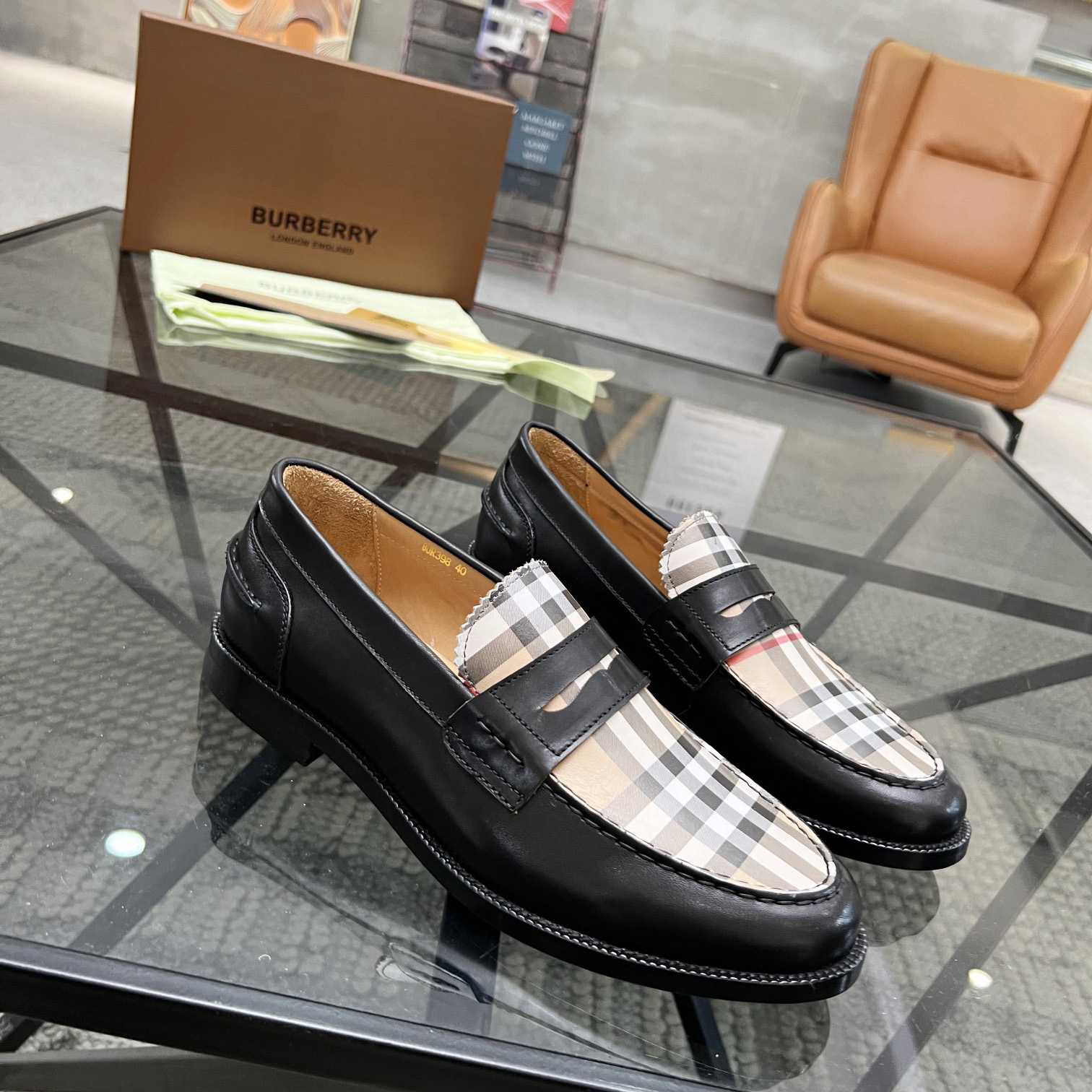 Burberry Vintage Check Penny Loafers - EUR FASHION