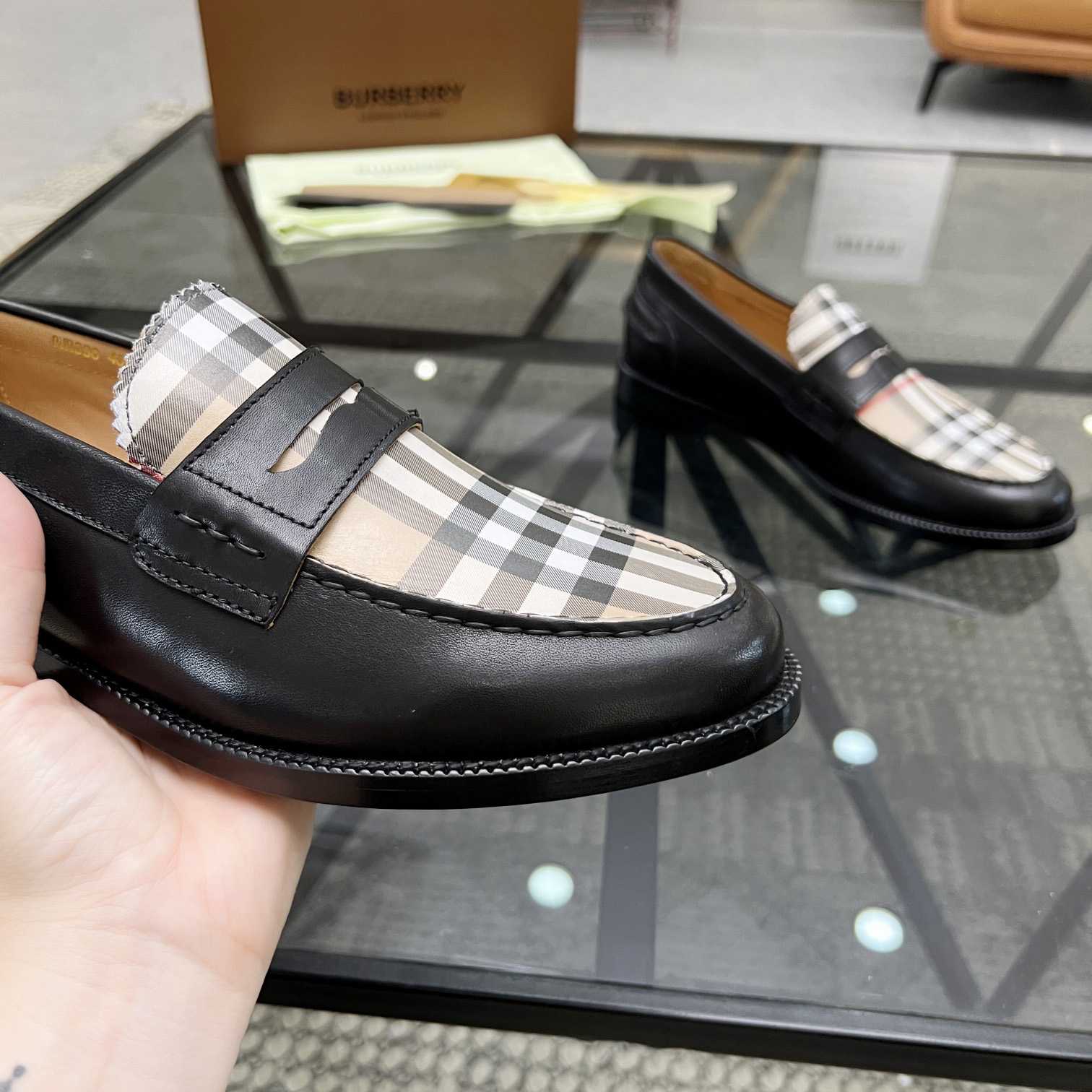 Burberry Vintage Check Penny Loafers - EUR FASHION