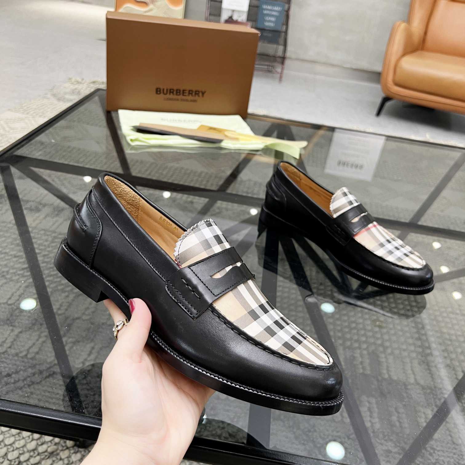 Burberry Vintage Check Penny Loafers - EUR FASHION