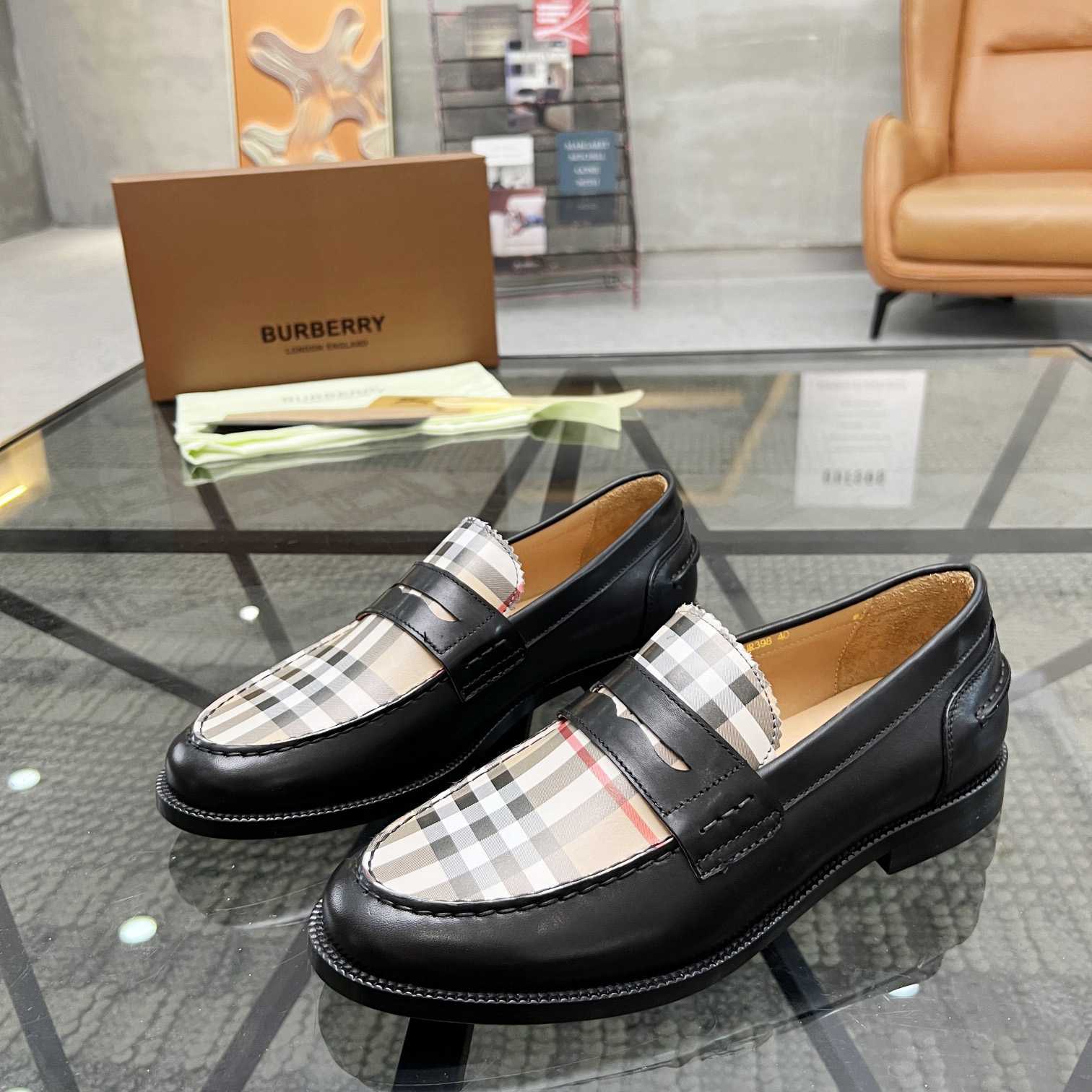 Burberry Vintage Check Penny Loafers - EUR FASHION