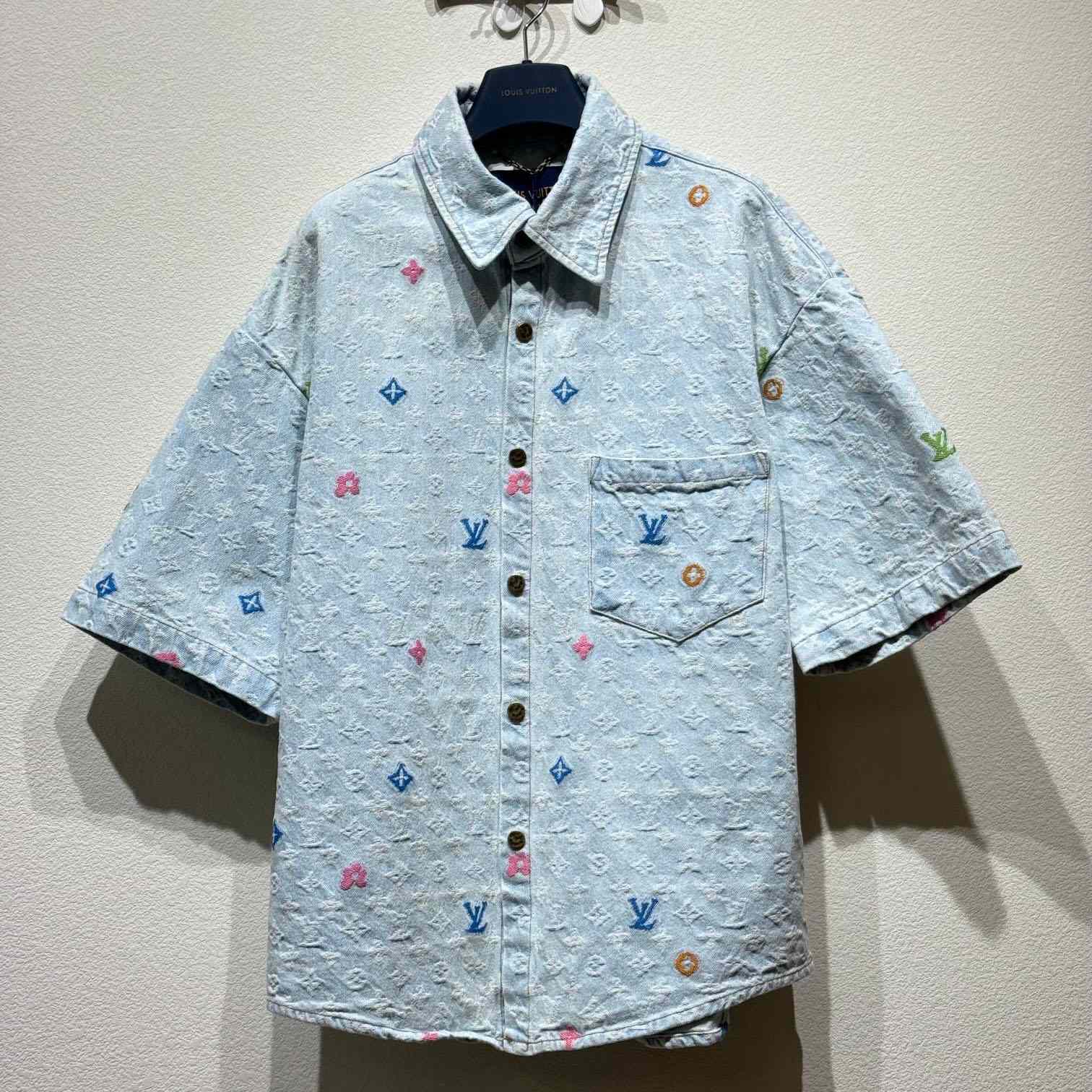 Louis Vuitton Monogram Short-Sleeved Shirt    - EUR FASHION