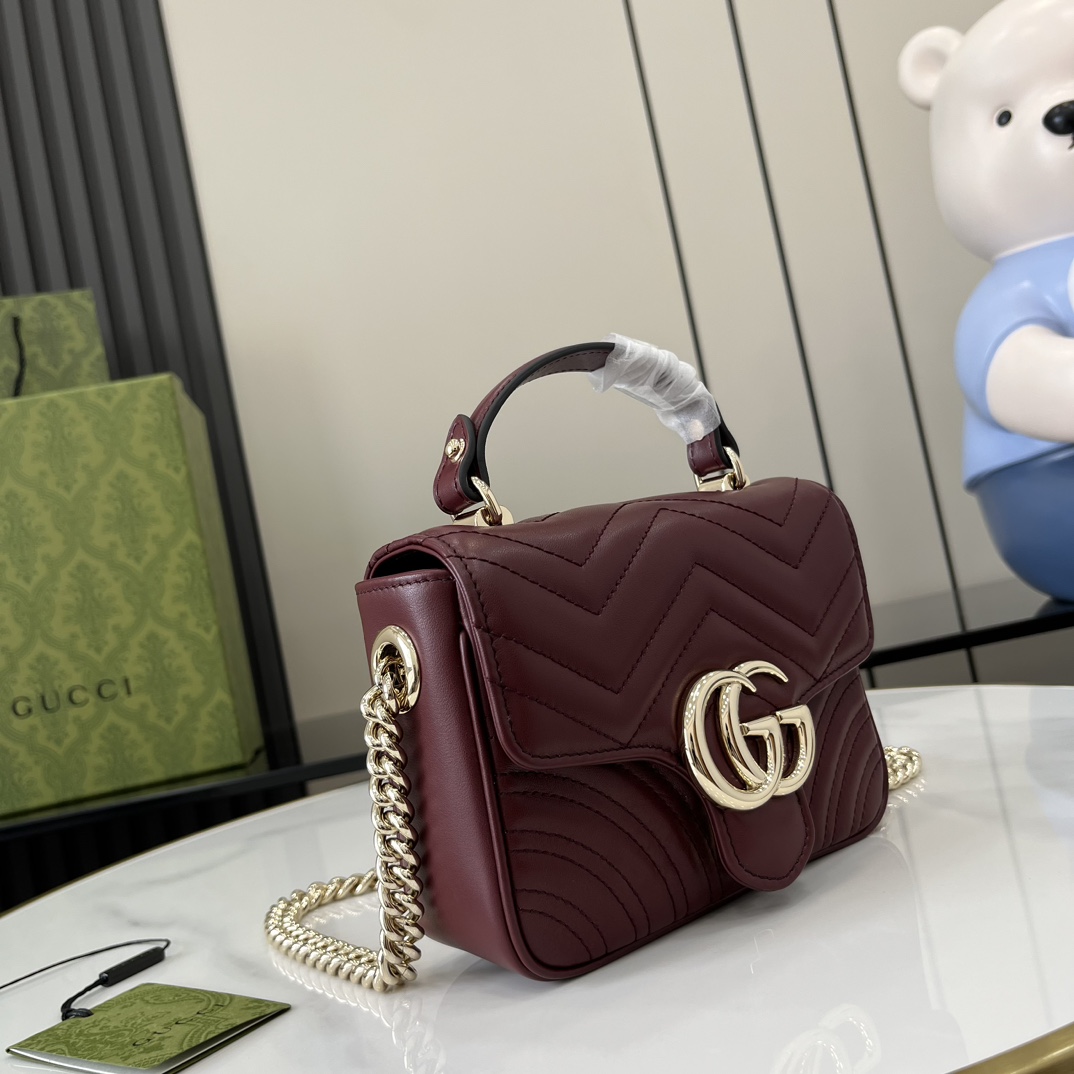 Gucci GG Marmont Mini Top Handle Bag - EUR FASHION