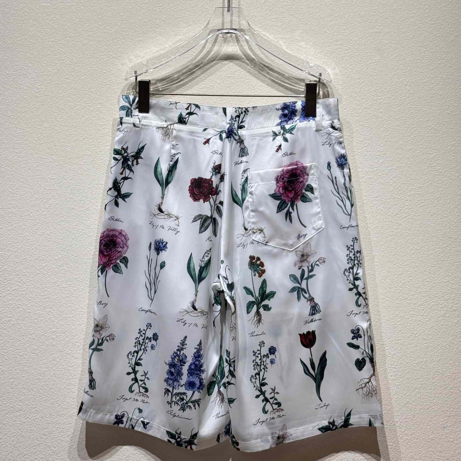 Dior Herbarium Illustration Bermuda Shorts - EUR FASHION