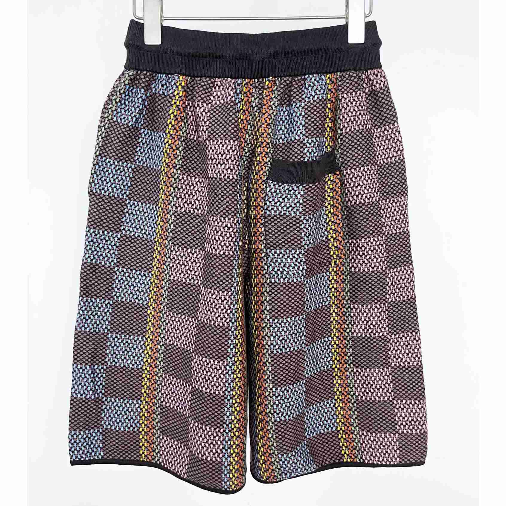 Louis Vuitton Damier Cotton Knit Shorts - EUR FASHION