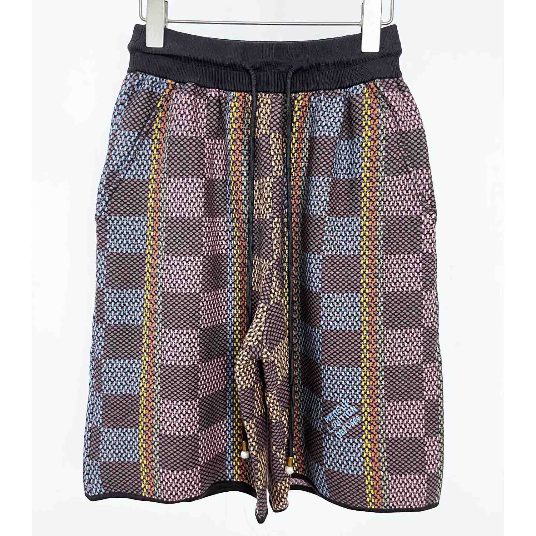 Louis Vuitton Damier Cotton Knit Shorts - EUR FASHION