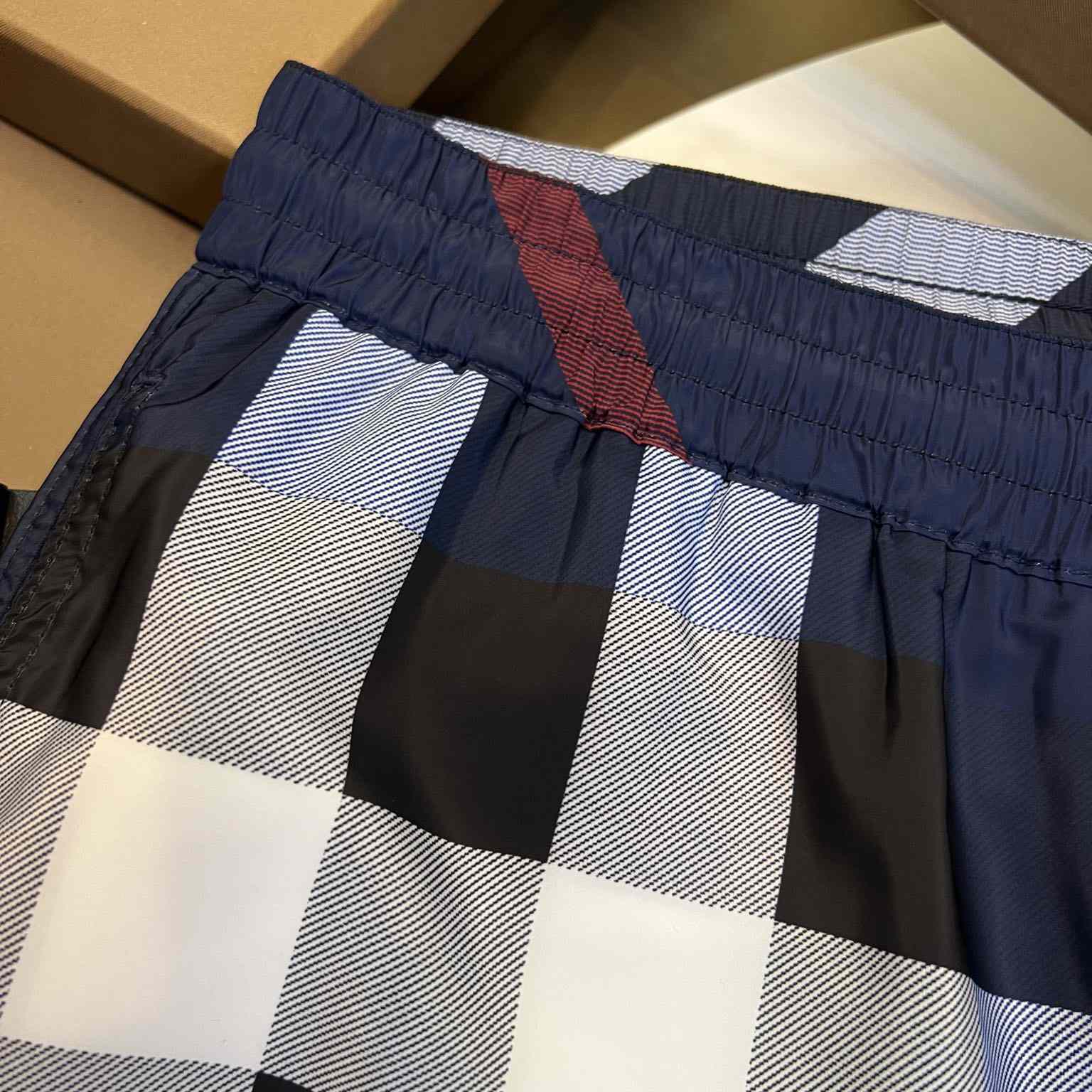 Burberry Checkered Twill Swim Shorts - EUR FASHION