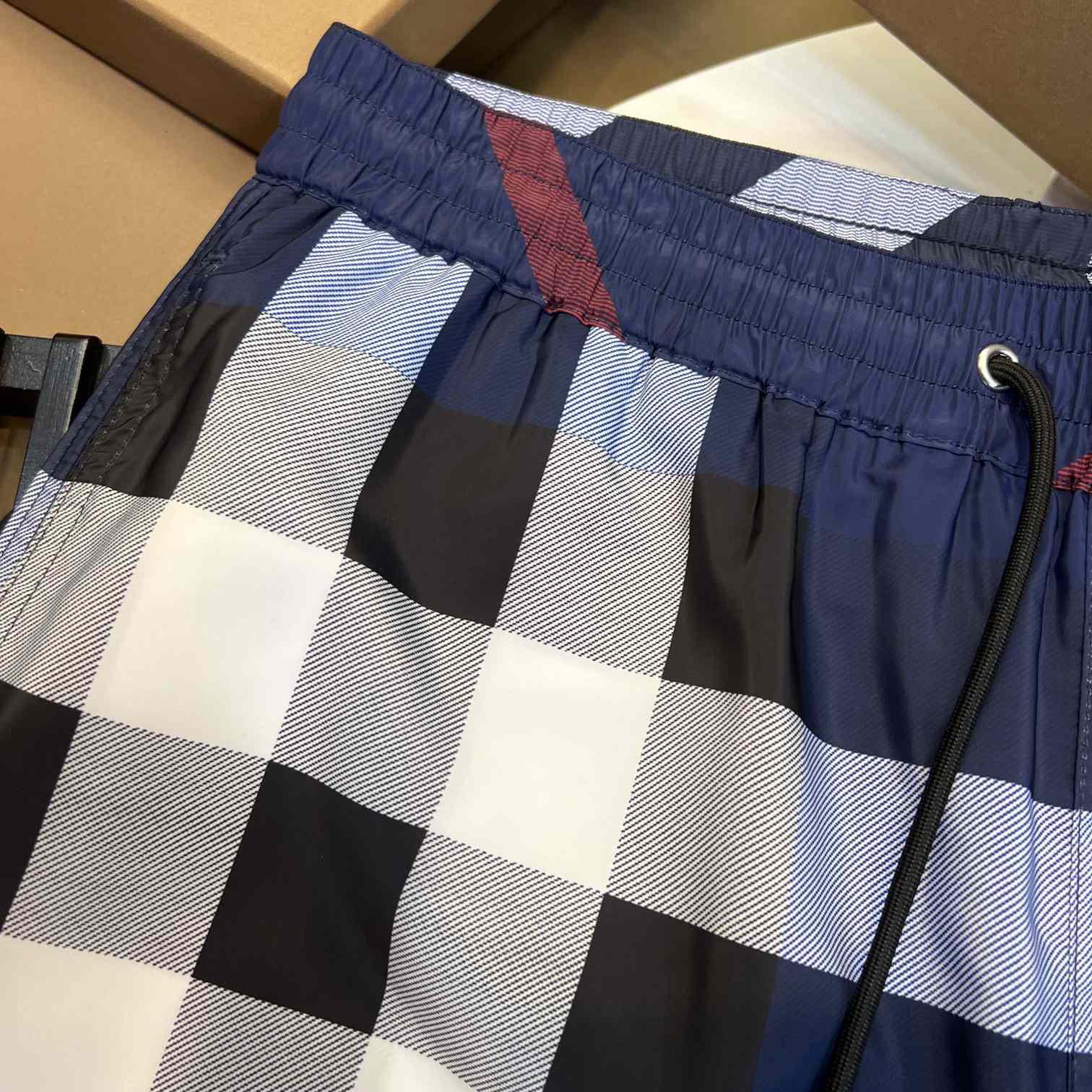 Burberry Checkered Twill Swim Shorts - EUR FASHION