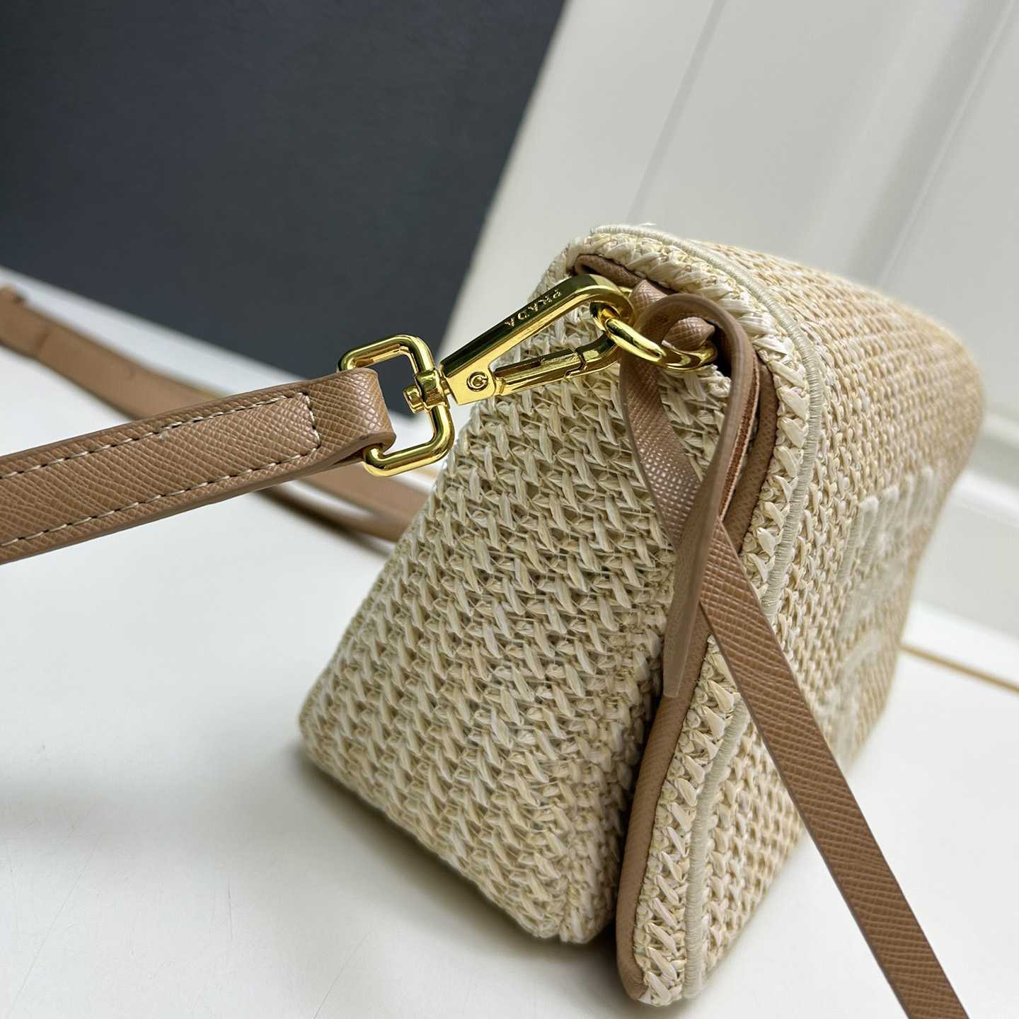 Prada Crochet Card Holder With Shoulder Strap (20x12x8cm) - EUR FASHION