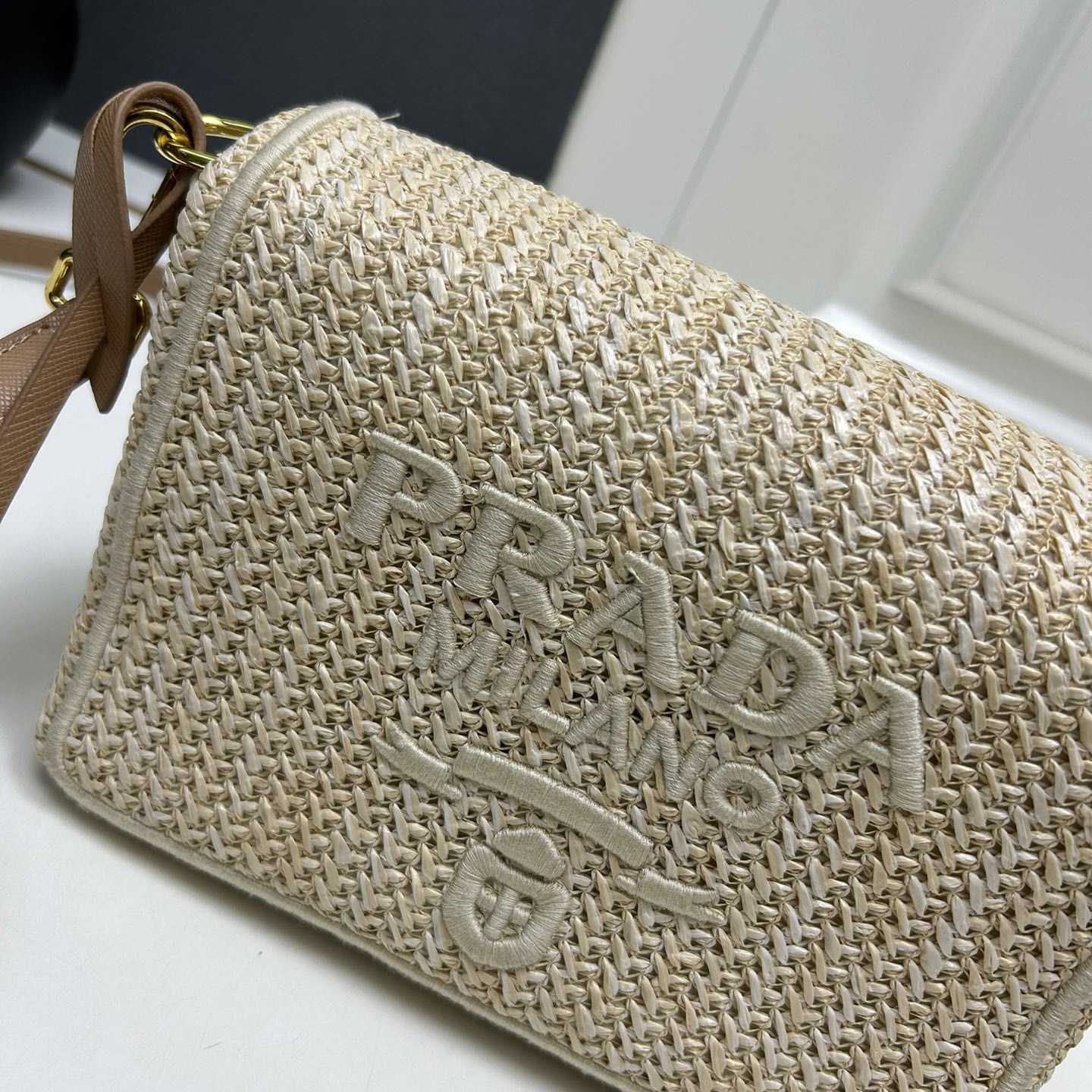 Prada Crochet Card Holder With Shoulder Strap (20x12x8cm) - EUR FASHION