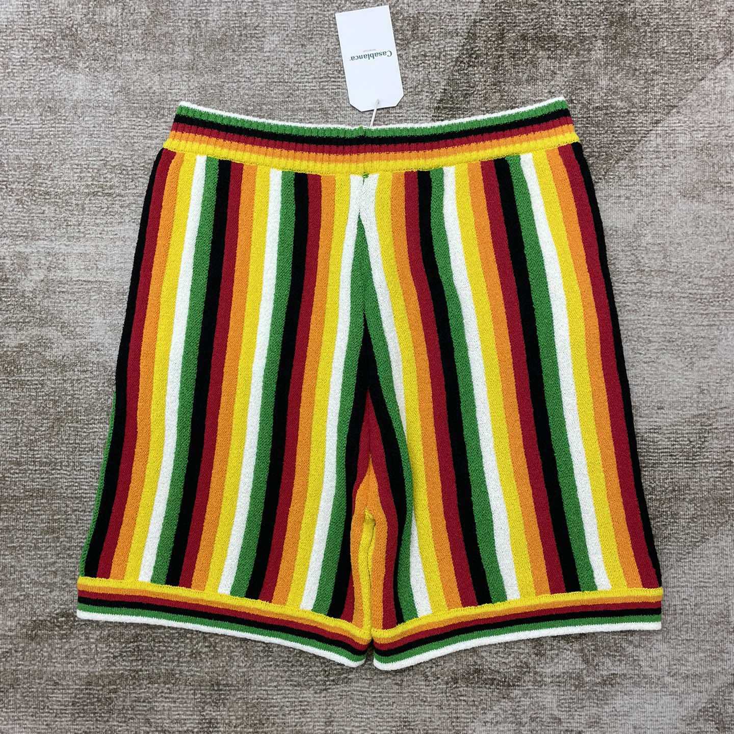 Casablanca Striped Towelling Shorts   D0042 - EUR FASHION