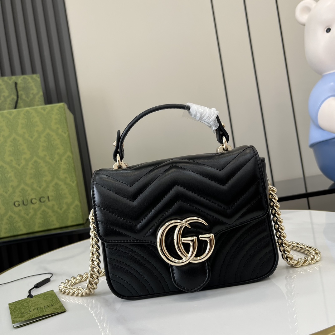 Gucci GG Marmont Mini Top Handle Bag - EUR FASHION