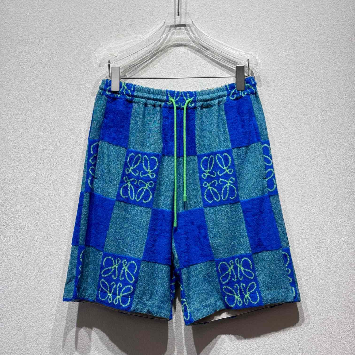 Loewe Shorts In Terry Cotton Jacquard - EUR FASHION