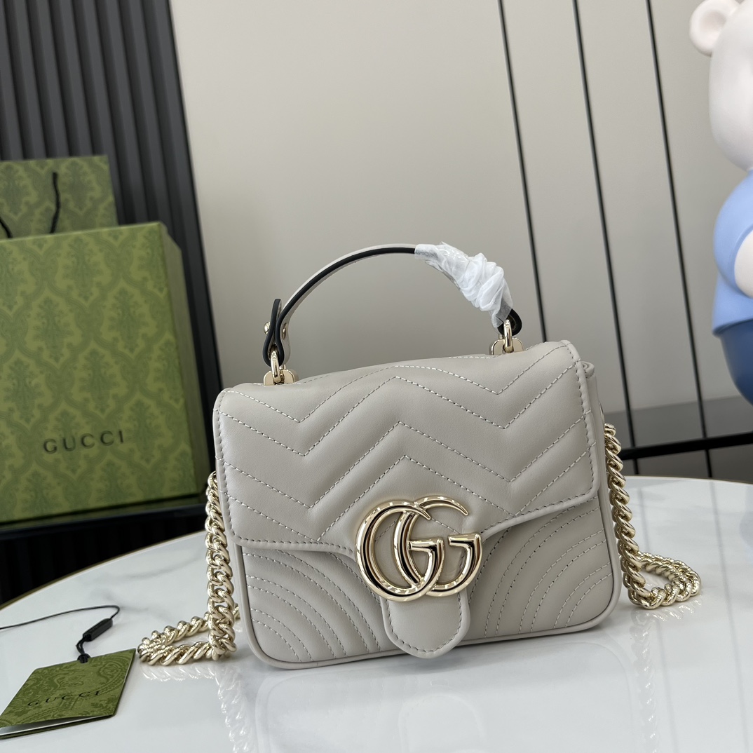 Gucci GG Marmont Mini Top Handle Bag - EUR FASHION