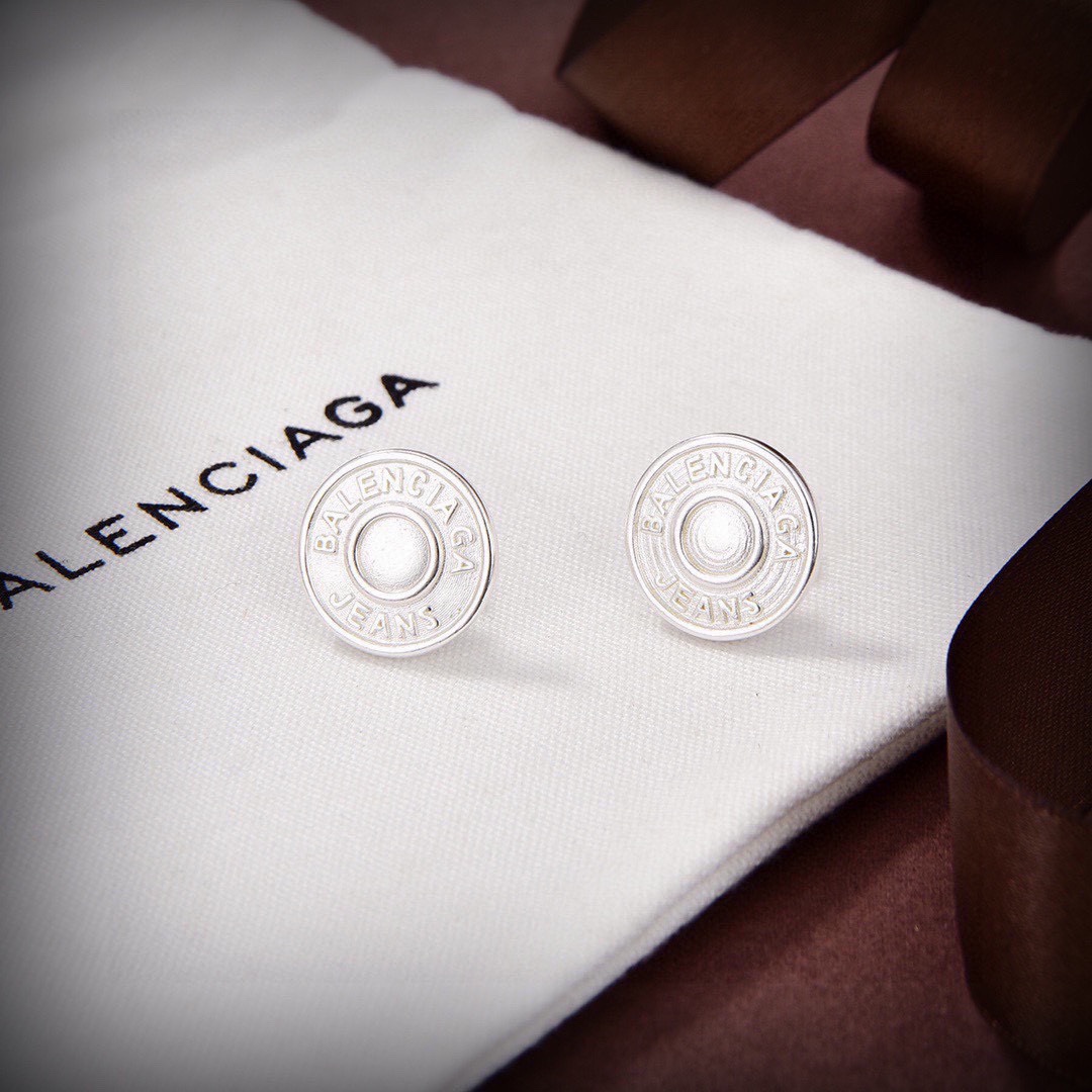 Balenciaga Jeans Stud Earrings - EUR FASHION