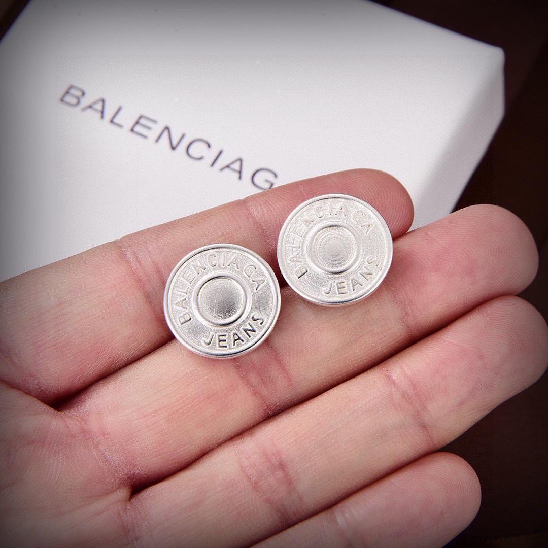 Balenciaga Jeans Stud Earrings - EUR FASHION