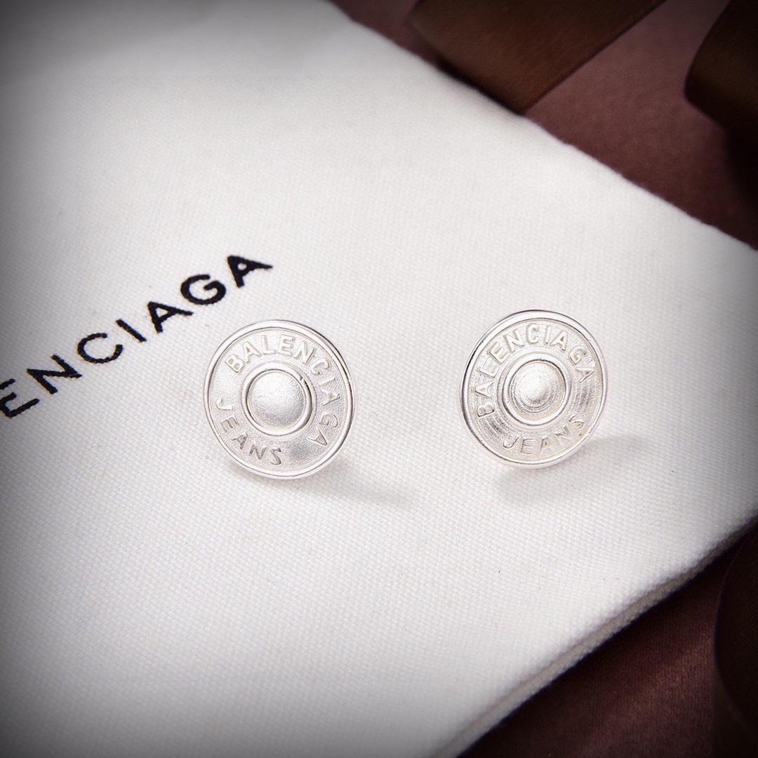 Balenciaga Jeans Stud Earrings - EUR FASHION