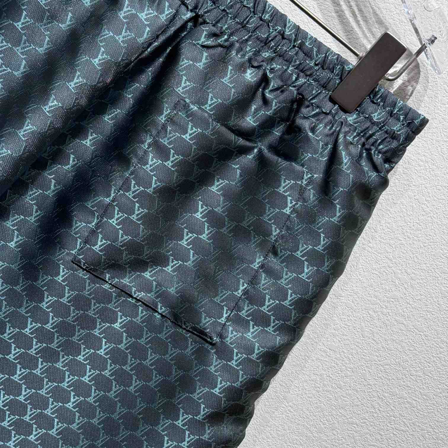 Louis Vuitton Drawstring Jacquard Silk-Blend Shorts   1AFRKK - EUR FASHION