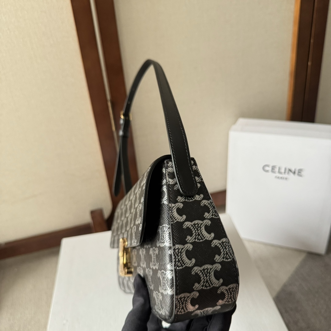 Celine Medium Celine Lola Bag In Triomphe Canvas Two-tone  - EUR FASHION