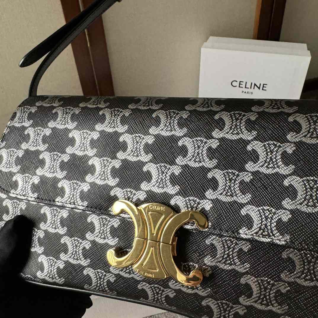 Celine Medium Celine Lola Bag In Triomphe Canvas Two-tone  - EUR FASHION