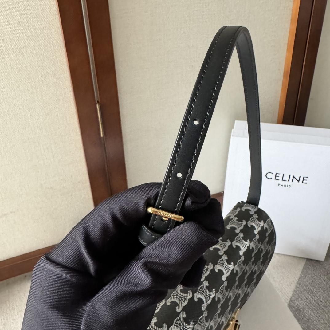 Celine Medium Celine Lola Bag In Triomphe Canvas Two-tone  - EUR FASHION