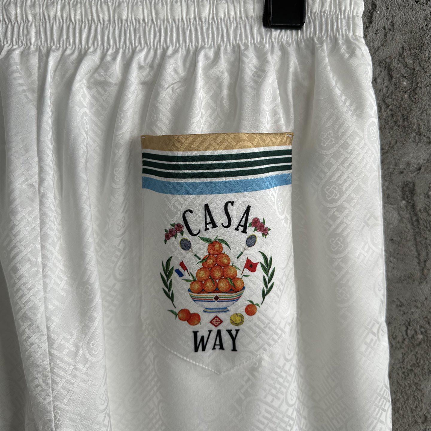 Casablanca Casa Way Shorts With Monogram  - EUR FASHION