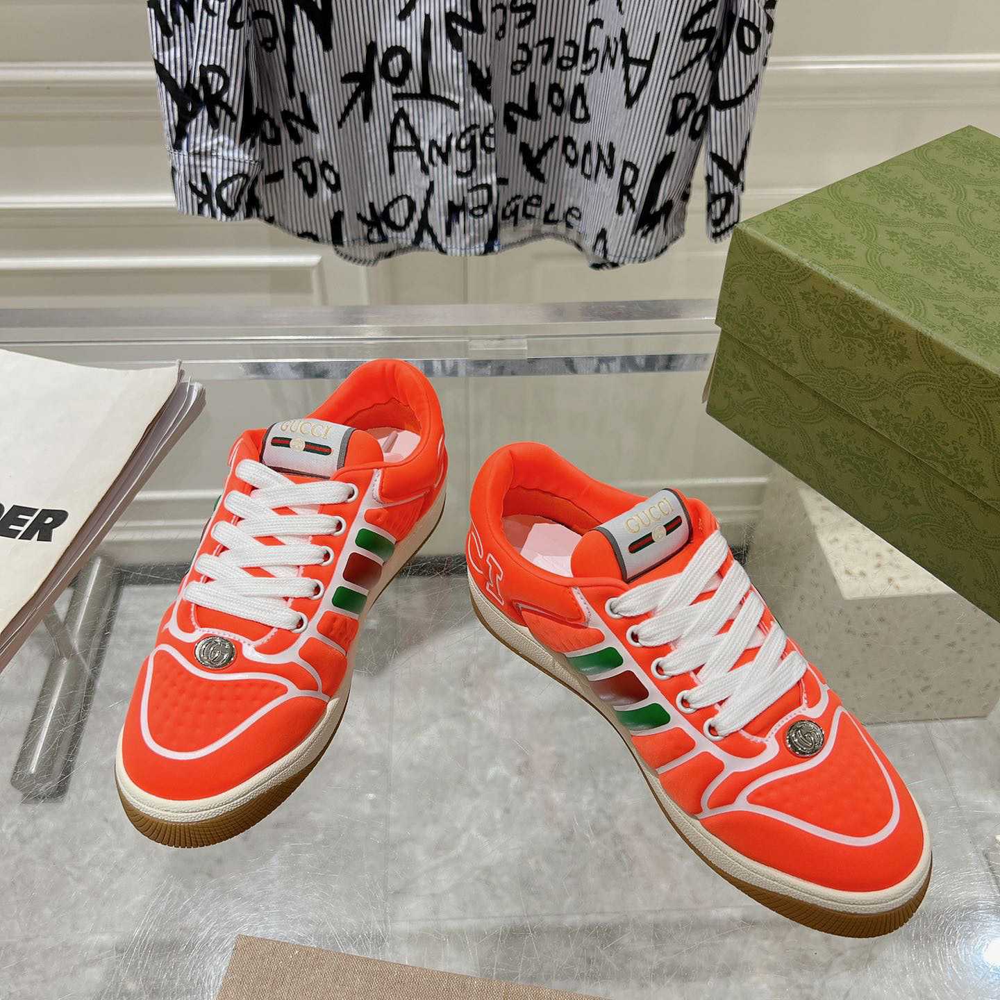 Gucci Screener Sneaker With Web - EUR FASHION