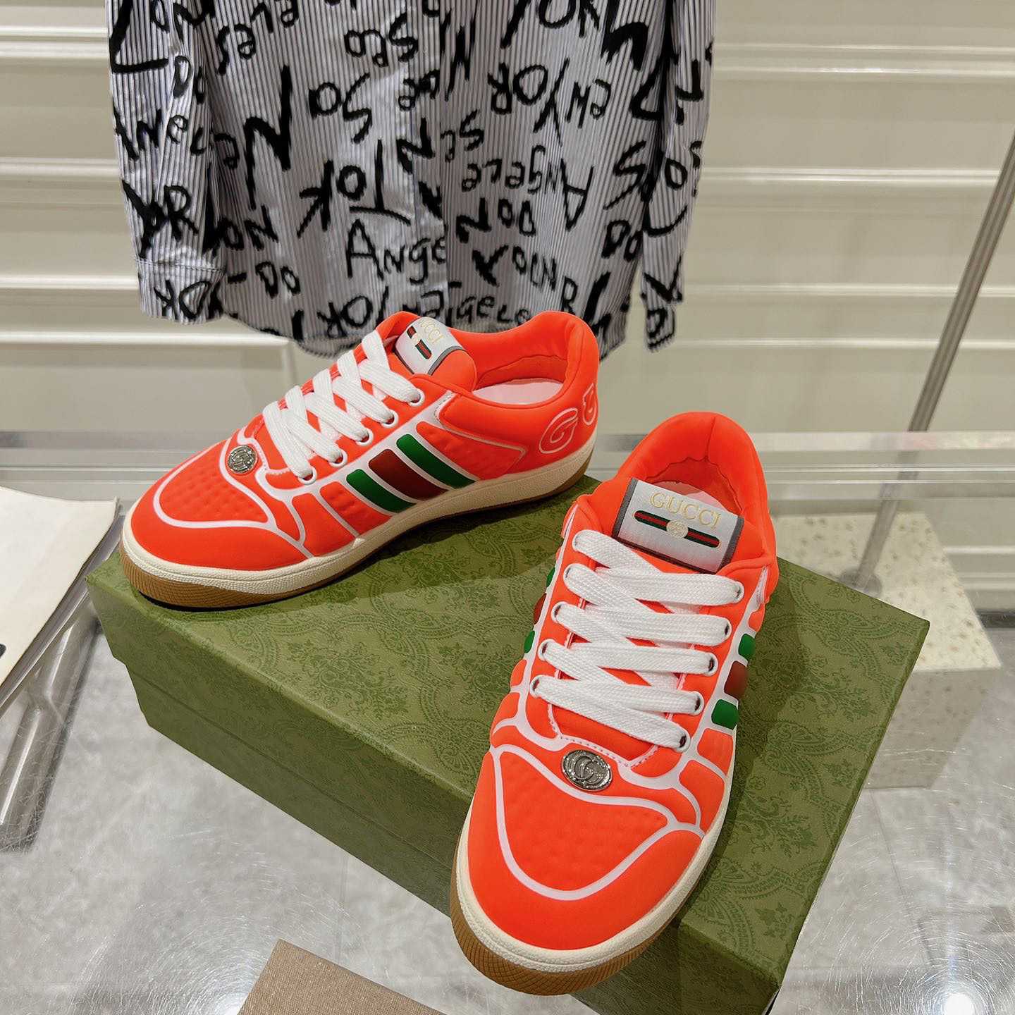 Gucci Screener Sneaker With Web - EUR FASHION