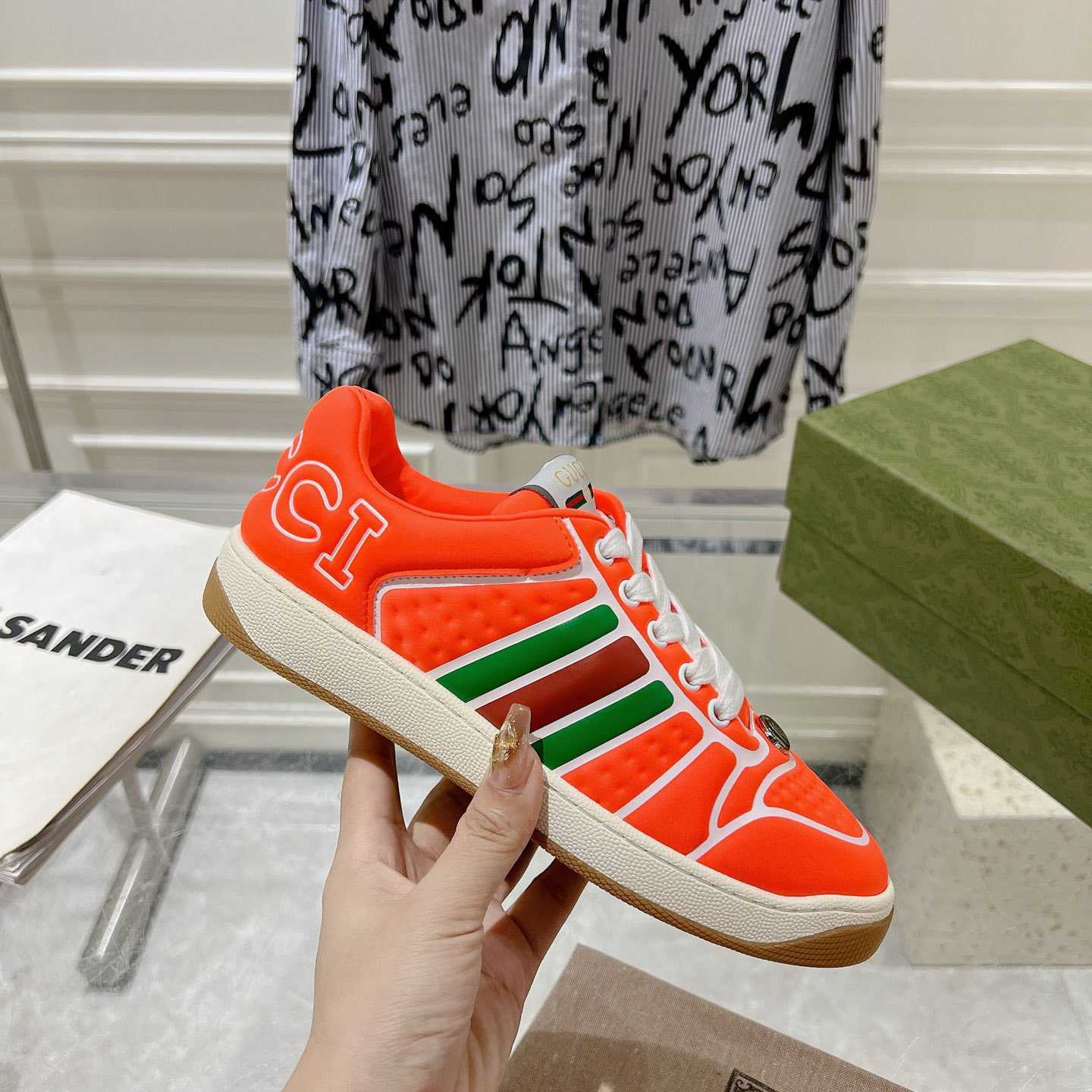 Gucci Screener Sneaker With Web - EUR FASHION