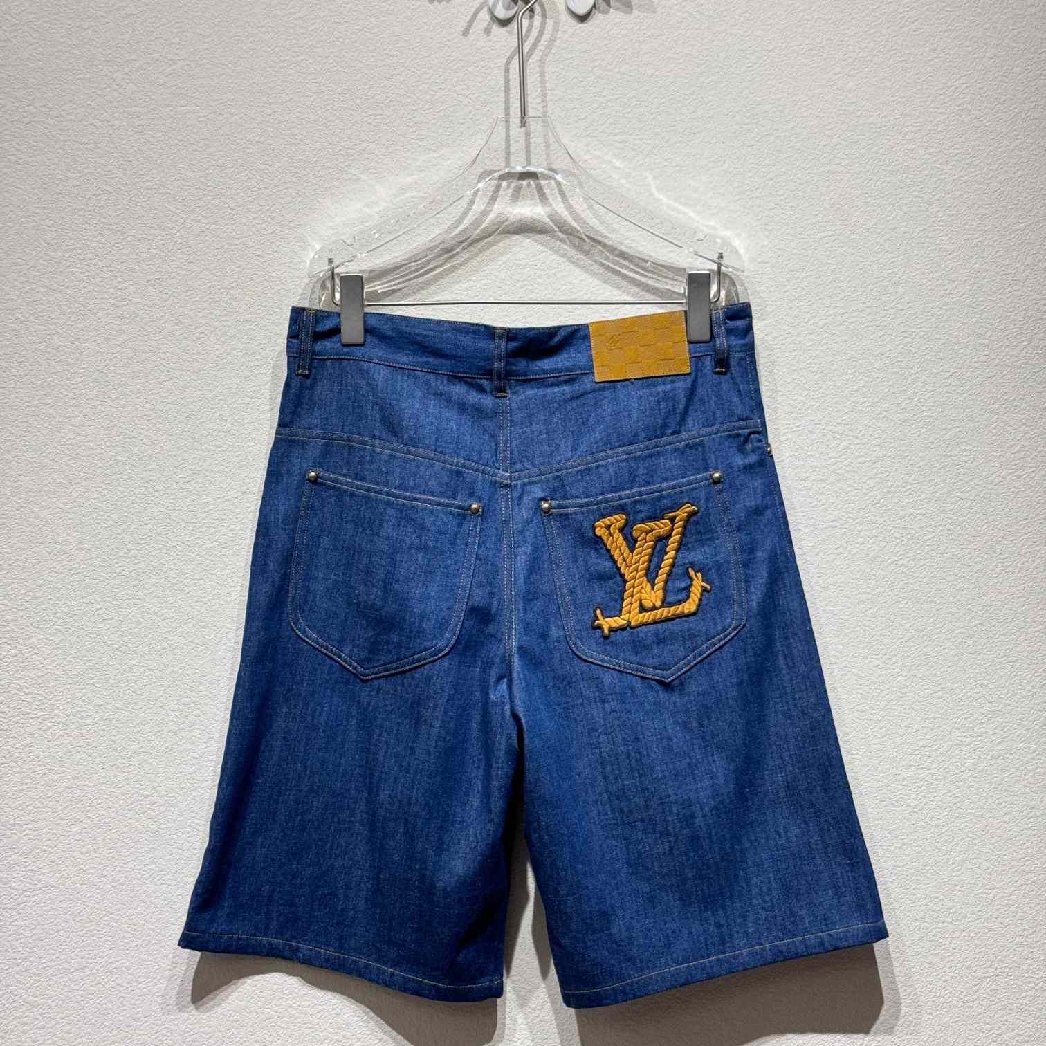 Louis Vuitton Cotton Chambray Shorts  1AFX83 - EUR FASHION