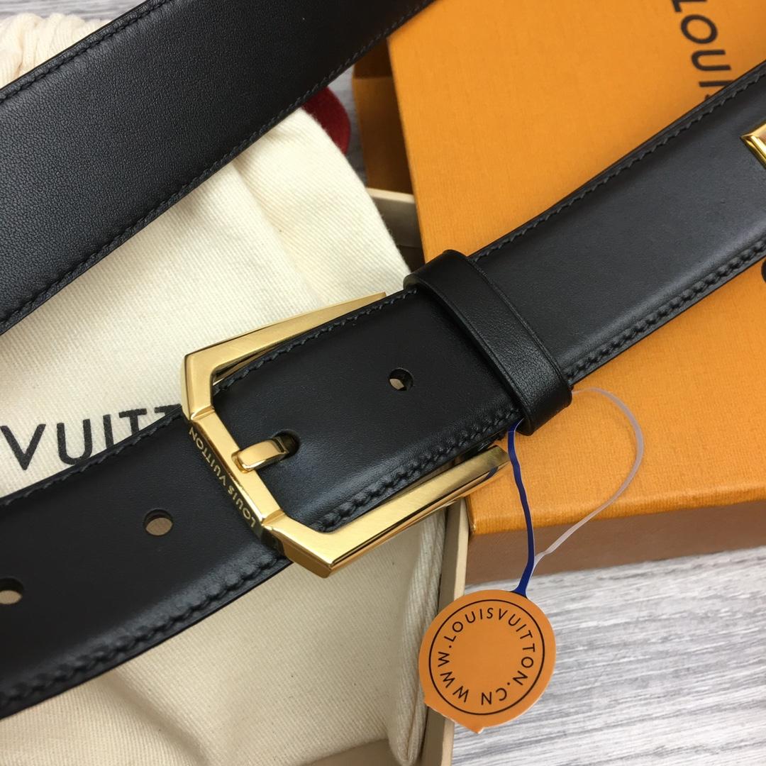 Louis Vuitton 35mm Leather Belt - EUR FASHION