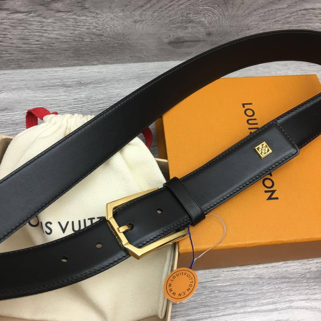 Louis Vuitton 35mm Leather Belt - EUR FASHION