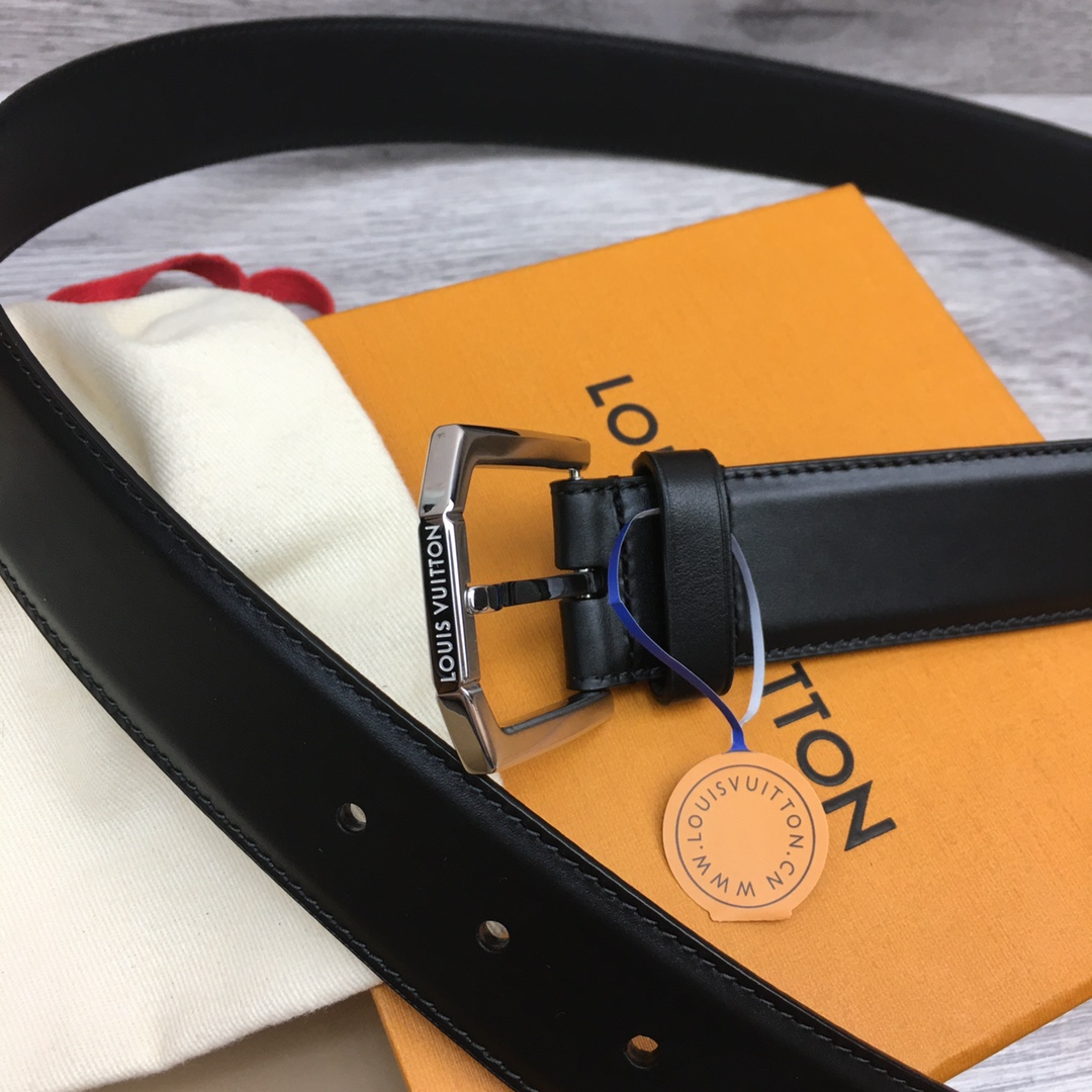 Louis Vuitton 35mm Leather Belt - EUR FASHION