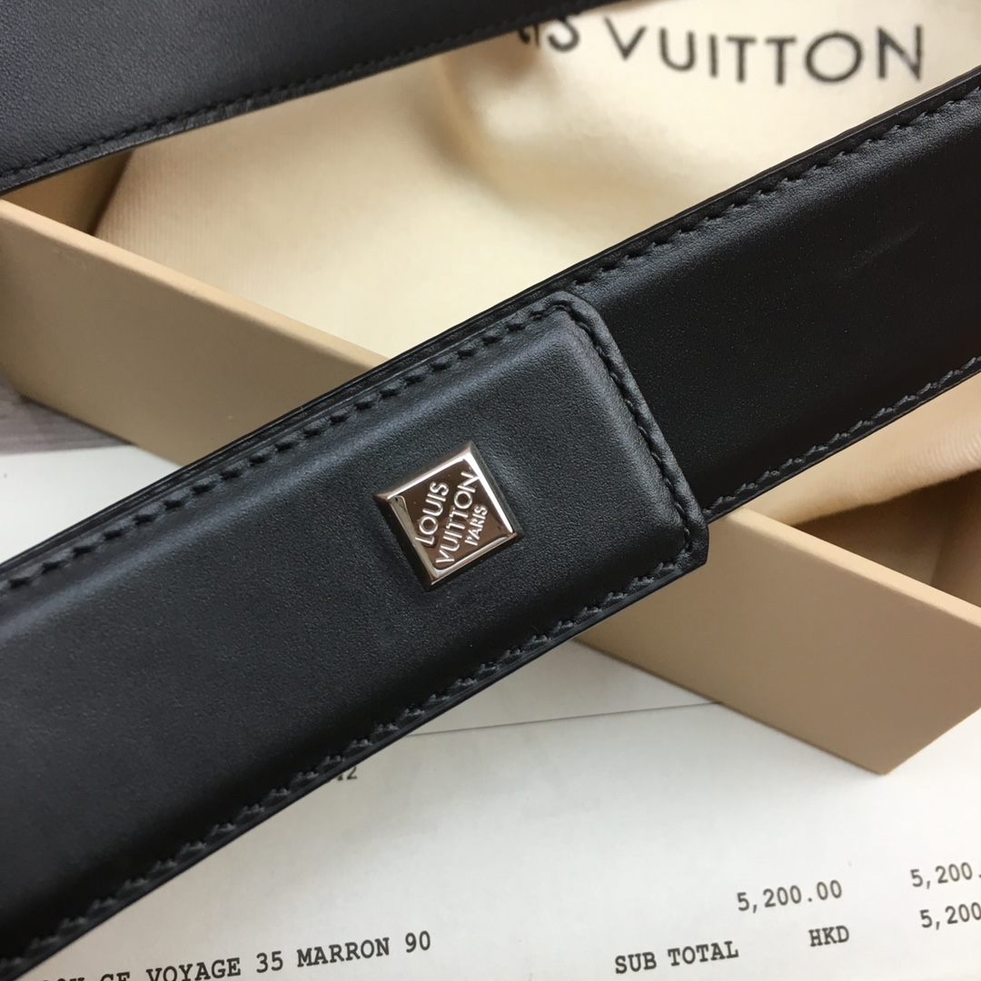 Louis Vuitton 35mm Leather Belt - EUR FASHION