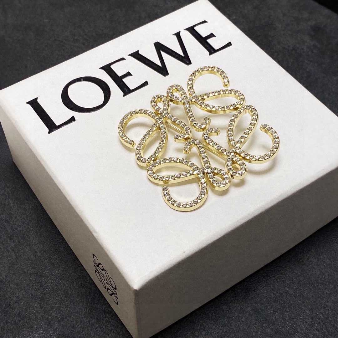 Loewe Anagram Brooch - EUR FASHION