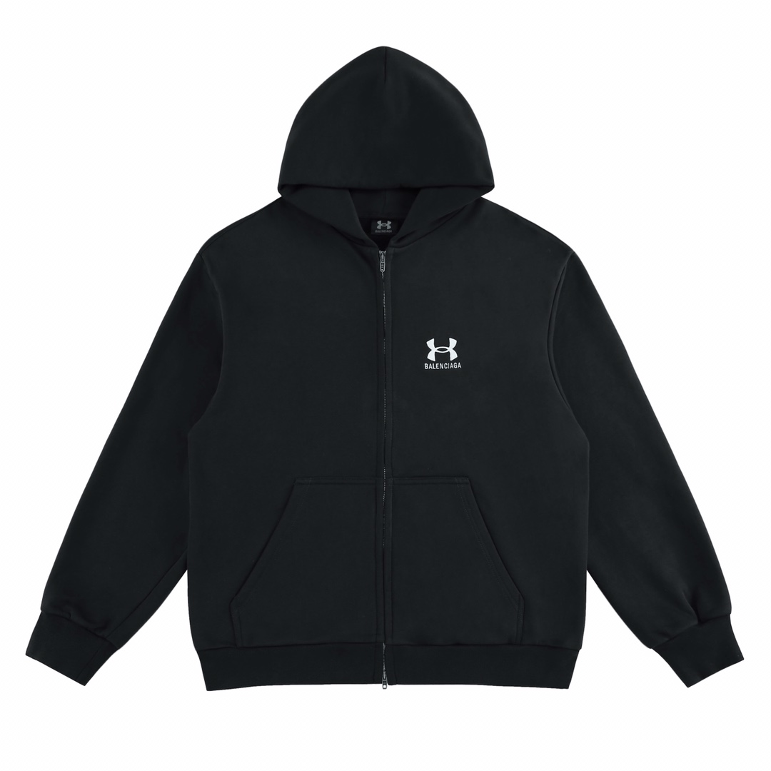 Balenciaga x Under Armour Zip-Up Hoodie Regular Fit - EUR FASHION