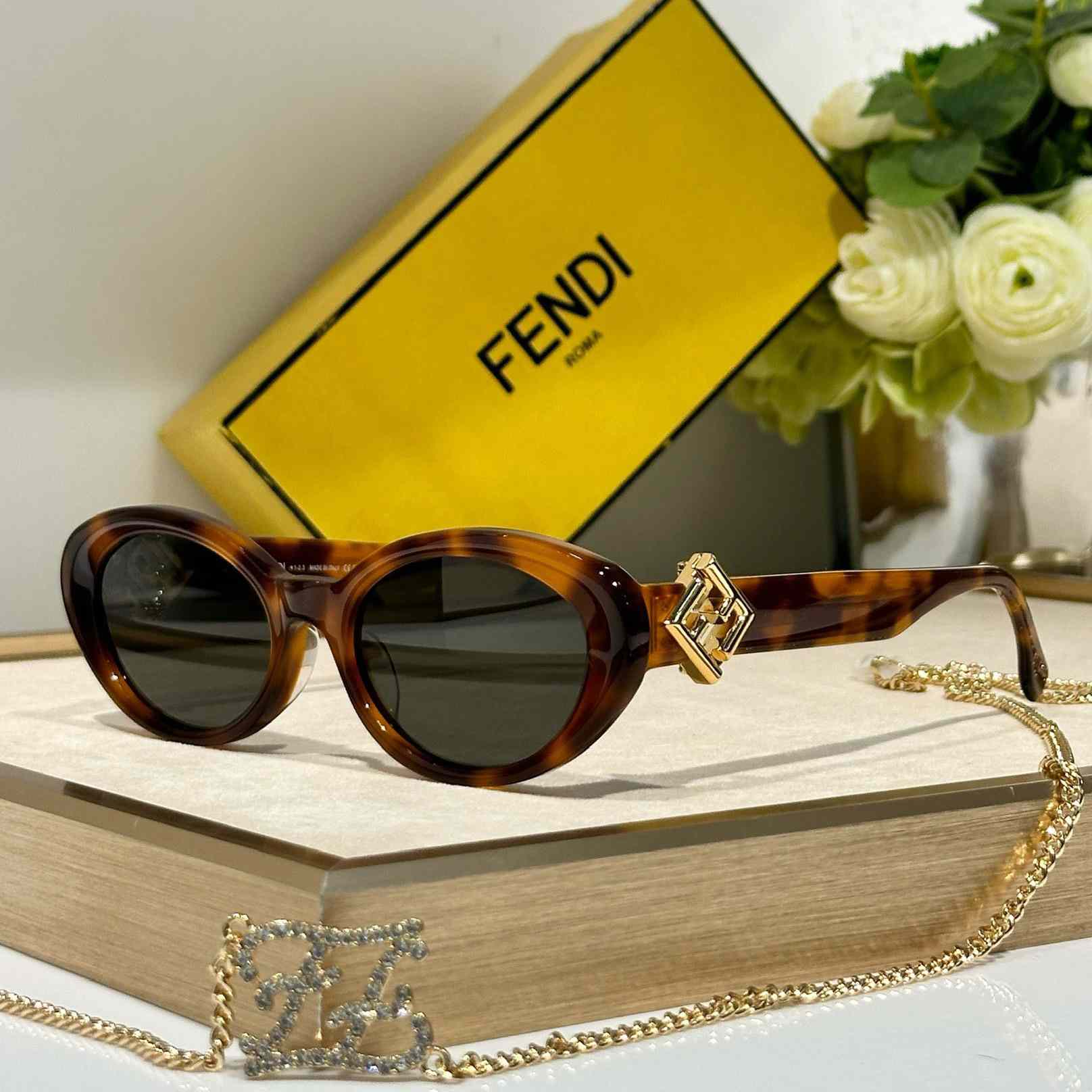 Fendi Diamonds Acetate Sunglasses    FE40140U - EUR FASHION