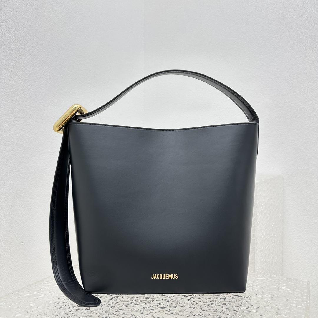 Jacquemus Le Regalo Leather Bucket Bag (30x33x14cm) - EUR FASHION