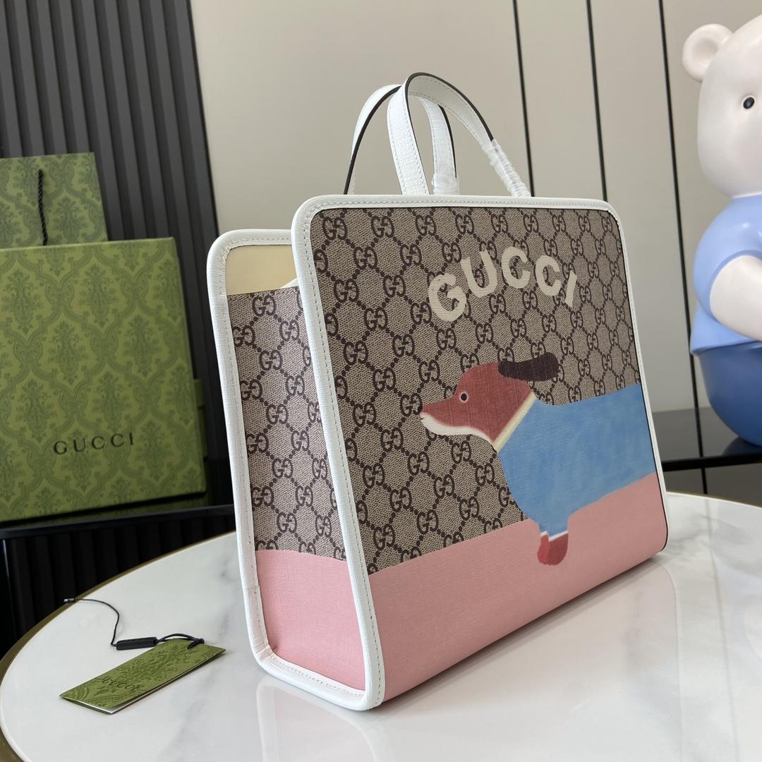 Gucci Children's Dog Print Tote Bag - EUR FASHION