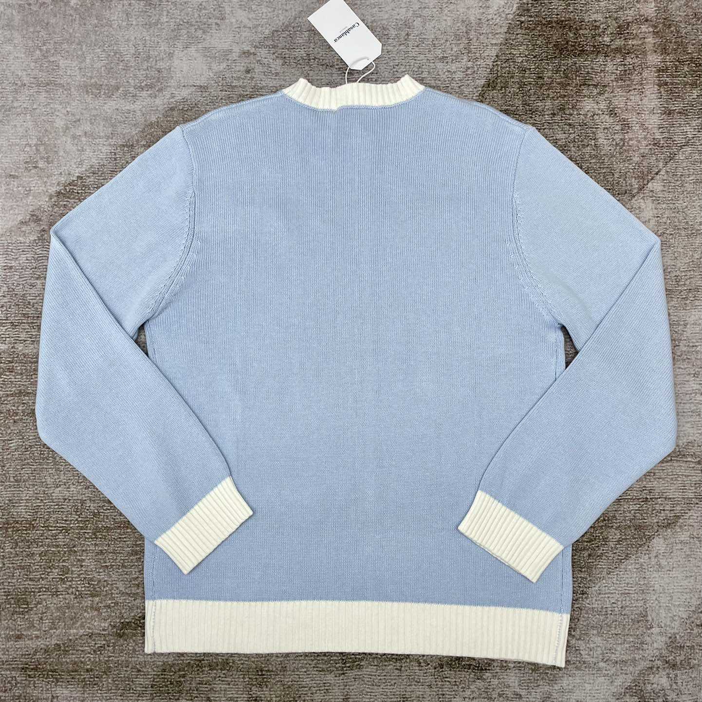 Casablanca Knit Logo Sweater 'Light Blue'    D0018 - EUR FASHION