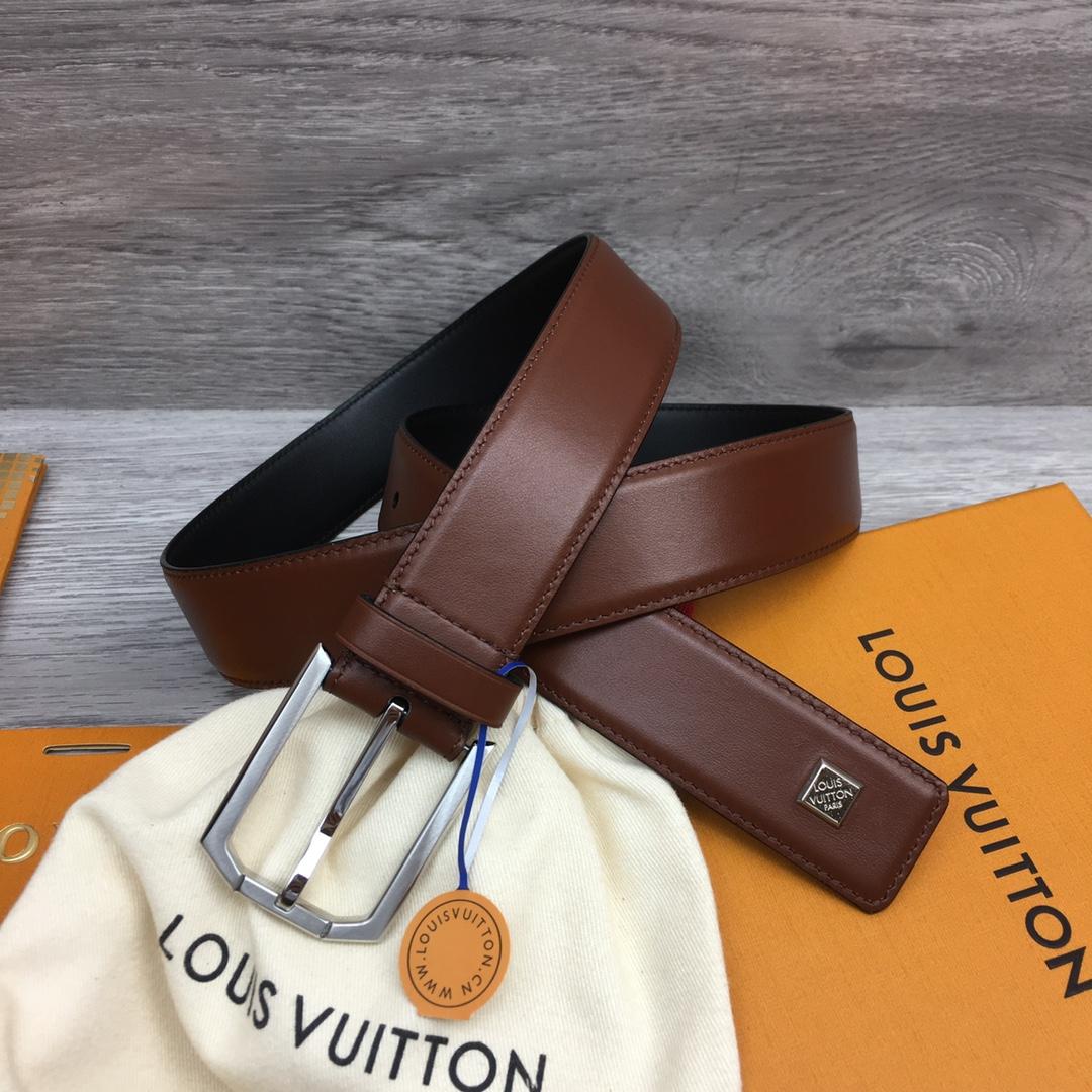 Louis Vuitton 35mm Leather Belt - EUR FASHION