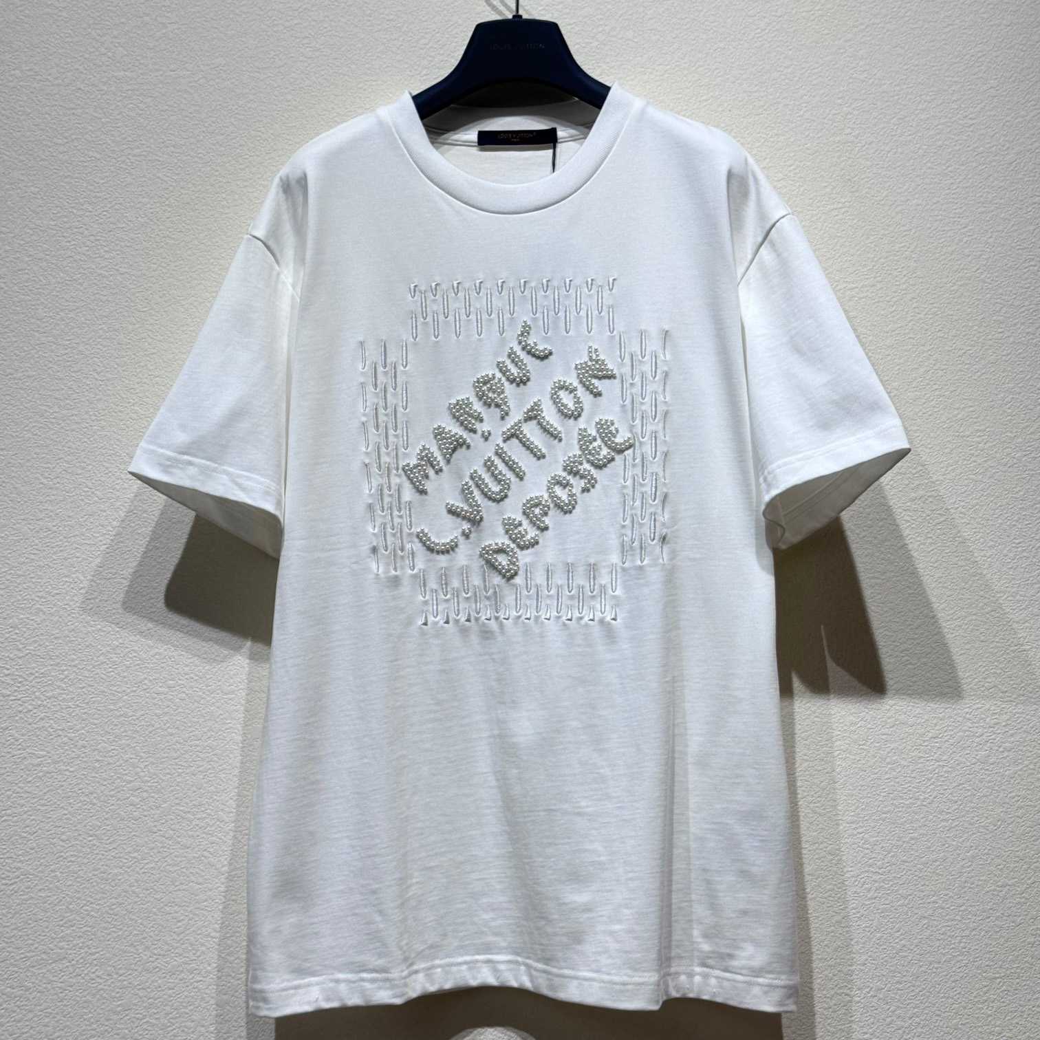 Louis Vuitton Embroidered Signature Cotton T-Shirt  1AFV76 - EUR FASHION