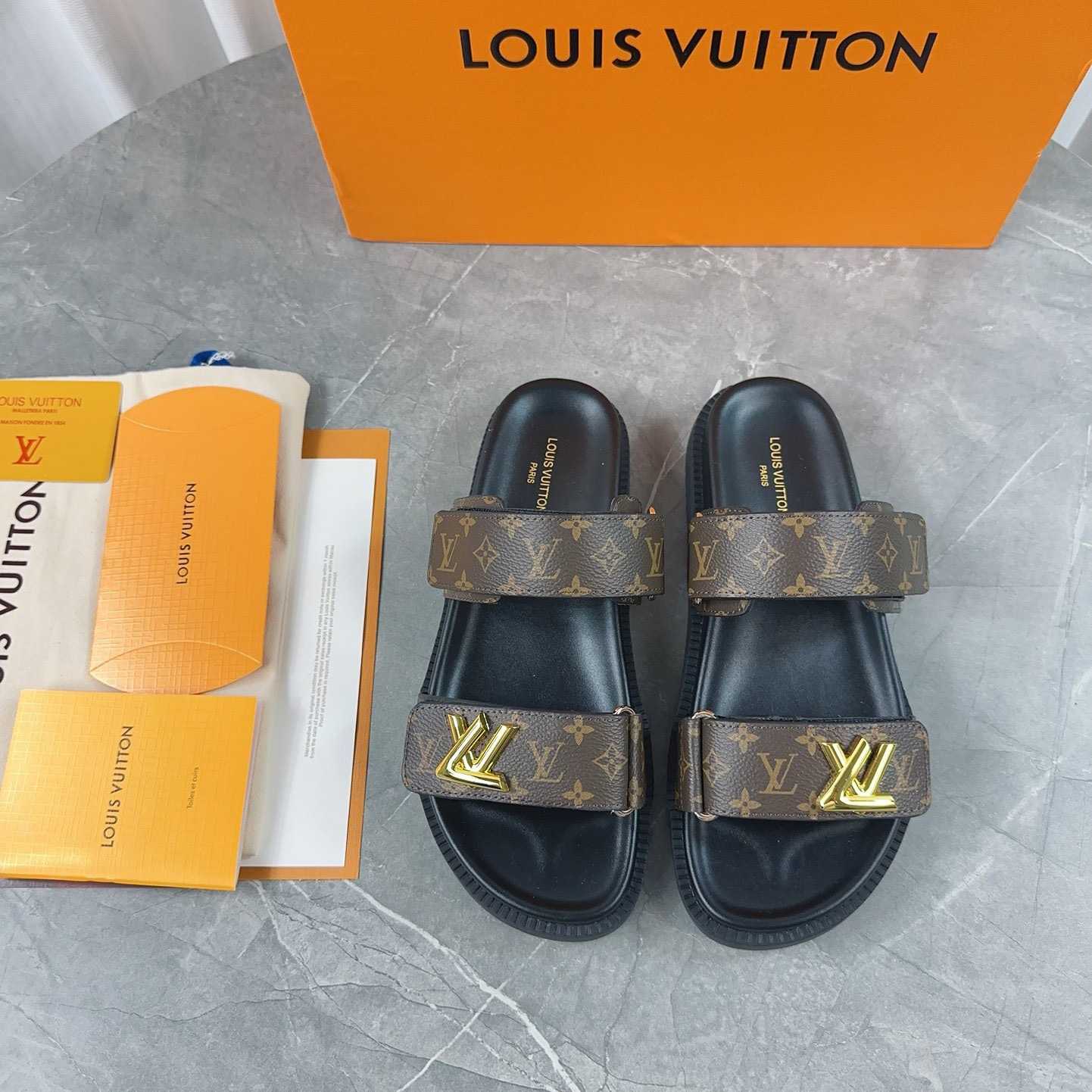 Louis Vuitton LV Sunset Flat Comfort Mule   1AD1HE - EUR FASHION