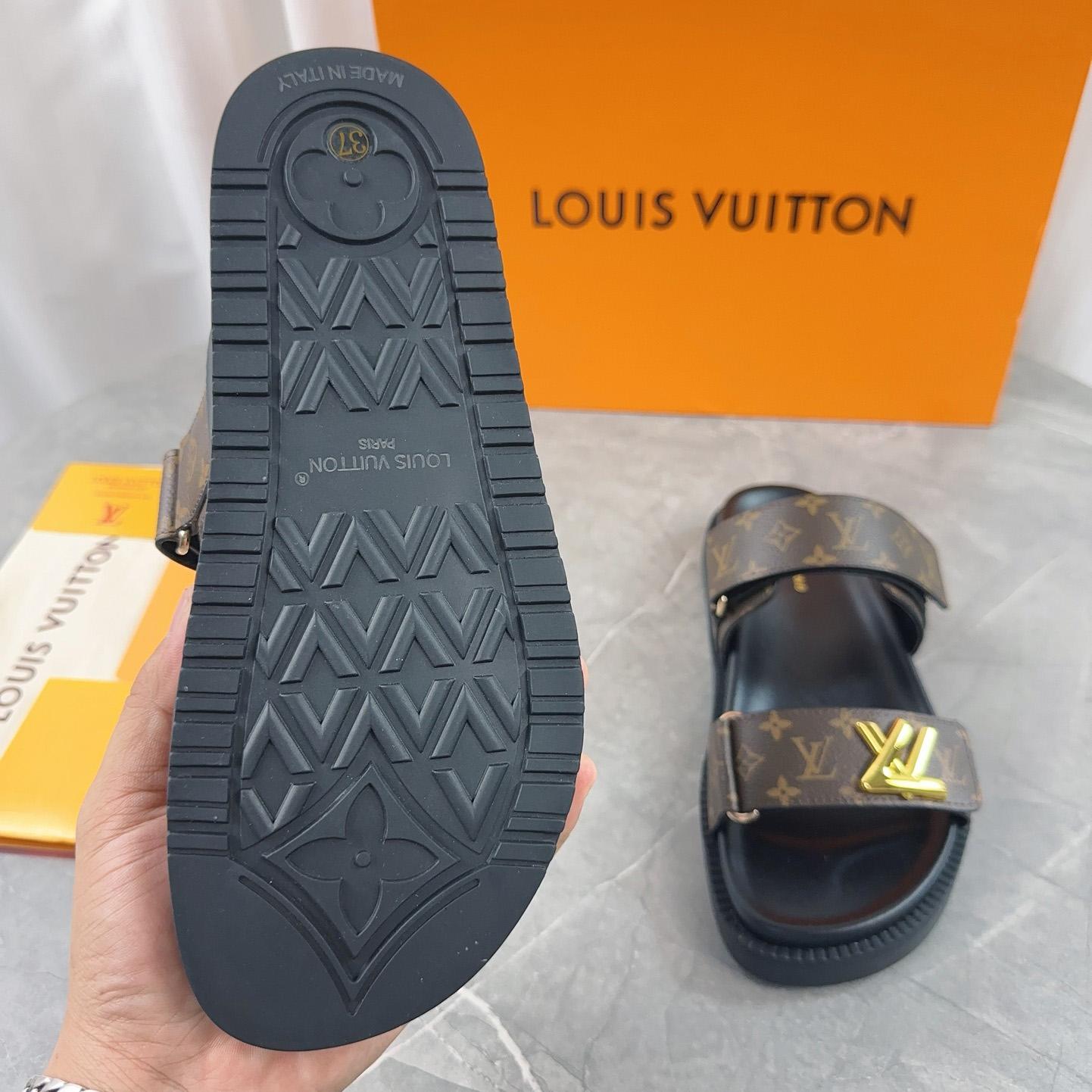 Louis Vuitton LV Sunset Flat Comfort Mule   1AD1HE - EUR FASHION