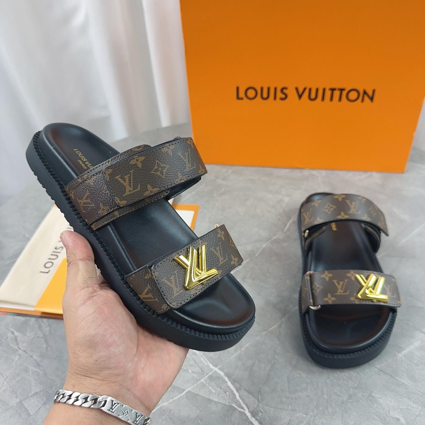 Louis Vuitton LV Sunset Flat Comfort Mule   1AD1HE - EUR FASHION